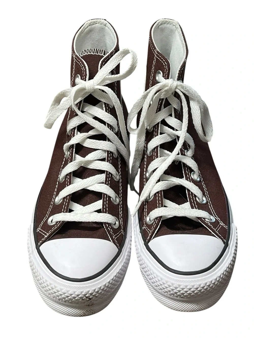 Converse Chuck Taylor all star lift platform lace up sneakers in brown - Picture 2 of 8